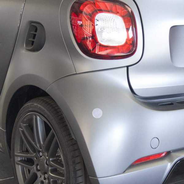 Ensemble dautocollants Simoni Racing Reflective  Blanc  Ensemble de 4 pièces