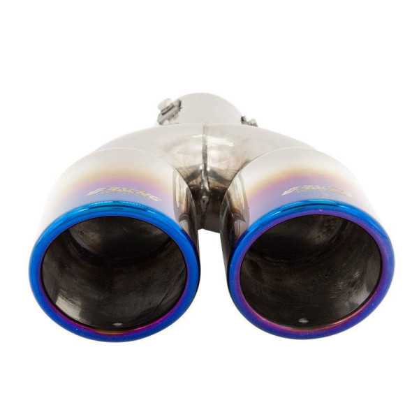 Embout déchappement Simoni Racing Double RondIncliné InoxTitane Ø76...