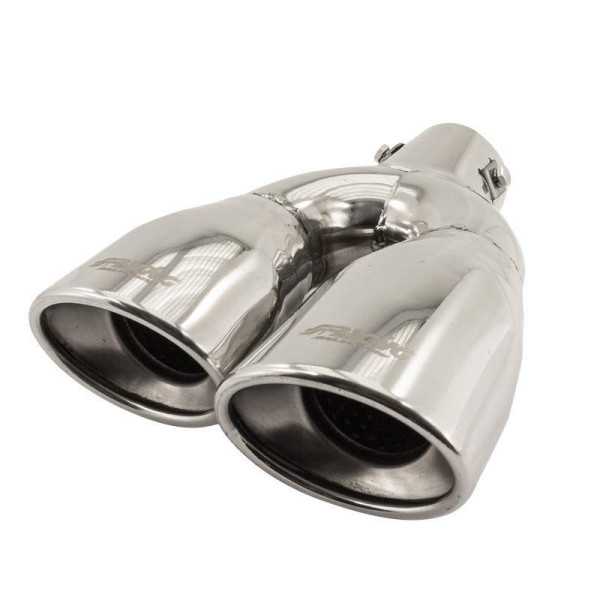 Simoni Racing Embout déchappement double ovaleincliné Inox  167x67xL220mm  Fixation 3757mm  Gauche