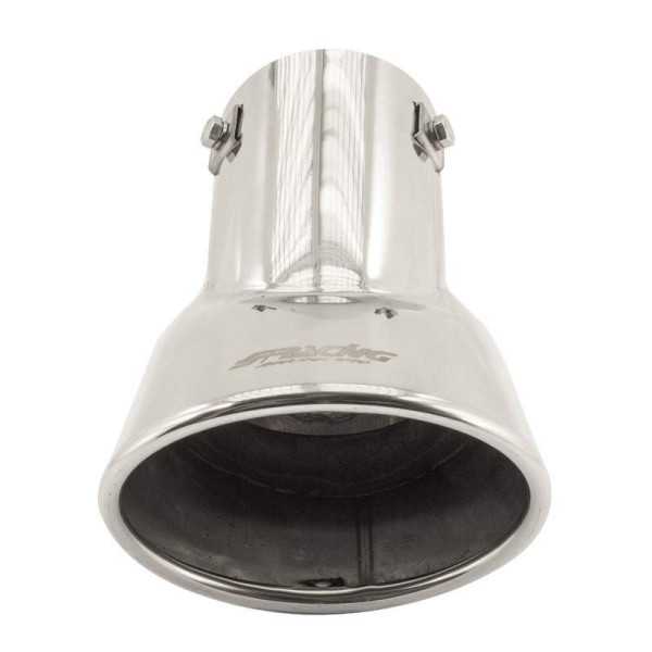 Embout déchappement Simoni Racing Oval Inox 116x86xL180mm Fixation ...