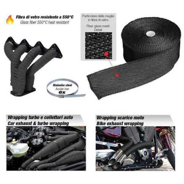 Kit demballage thermique déchappement Simoni Racing 508 mm x 1524 m...