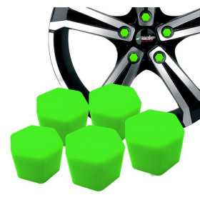 Simoni Racing Ecrous Caps Soft Sil  19mm  Vert  Lot de 20 pièces