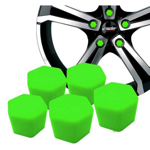 Simoni Racing Ecrous Caps Soft Sil  19mm  Vert  Lot de 20 pièces