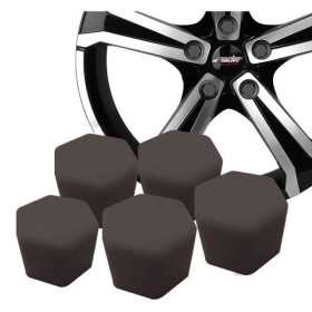 Simoni Racing Écrous de Roue Caps Soft Sil  19mm  Noir  Lot de 20 pièces