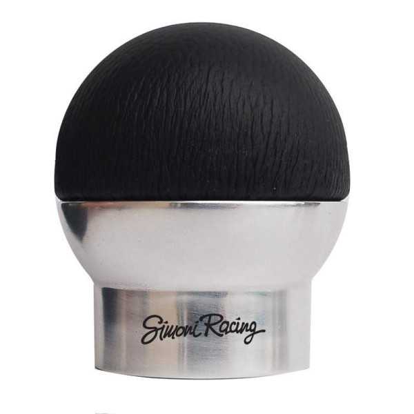 Pommeau de levier de vitesse Simoni Racing Special College ChromeCuir noir pour la marche arrière