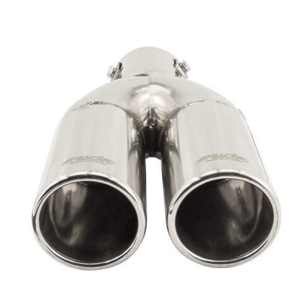 Embout déchappement Simoni Racing Double Rond Inox Ø63xL220mm Assem...