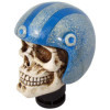 Pommeau de levier de vitesse Simoni Racing Skull  Casque Bleu