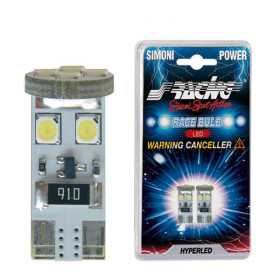 Ampoules Canbus Simoni Racing T10 8 LED 3W  Ultrablanc  Lot de 2 pièces