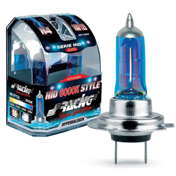 Ampoules halogènes Simoni Racing HID Style HB4 6000K Hyperwhite 12V55W lot de 2 pièces ECER37
