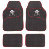 Simoni Racing Universal Car Mats Daisy  Fleurs rouges  4 pièces