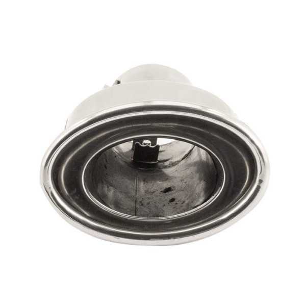 Embout déchappement Simoni Racing Oval DTM Inox 118x70xL160mm Assem...