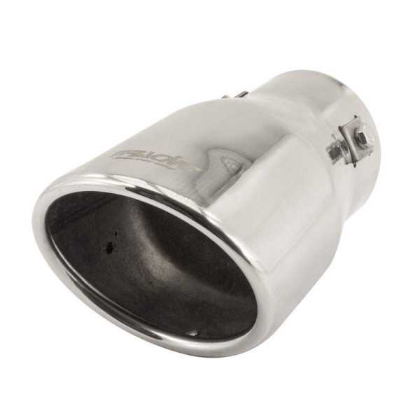 Embout déchappement Simoni Racing OvaleIncliné Inox  95x82xL147mm  Assemblage 65mm