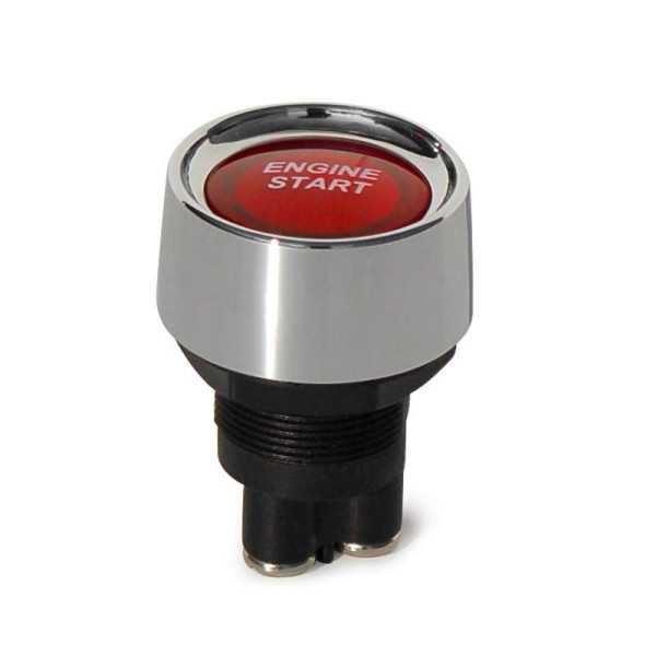 Bouton Start Simoni Racing  Chrome  Eclairage Rouge  12V50Amp