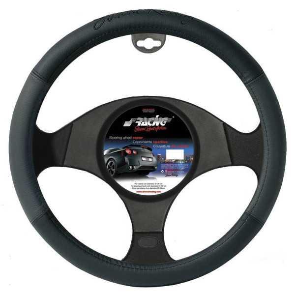 Simoni Racing Housse de volant Trophy 1  3739cm  EcoCuir Noir