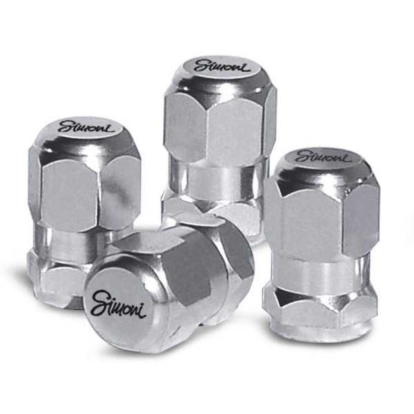 Bouchons de valve Simoni Racing Set Chrome Exagonal  Chrome