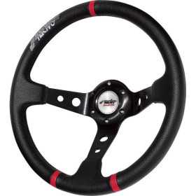 Simoni Racing Sports Volant Gravel 350mm  Noir EcoCuir Deep Dish 9cm de profondeur.