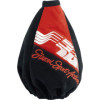 Simoni Racing Gear Shift Cover Sport Action  150x150mmØ190mm  Microfibre NoirRouge