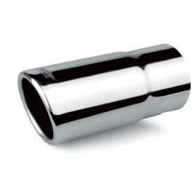 Embout déchappement Simoni Racing RondIncliné Inox  Ø63xL140mm  Assemblage 58mm