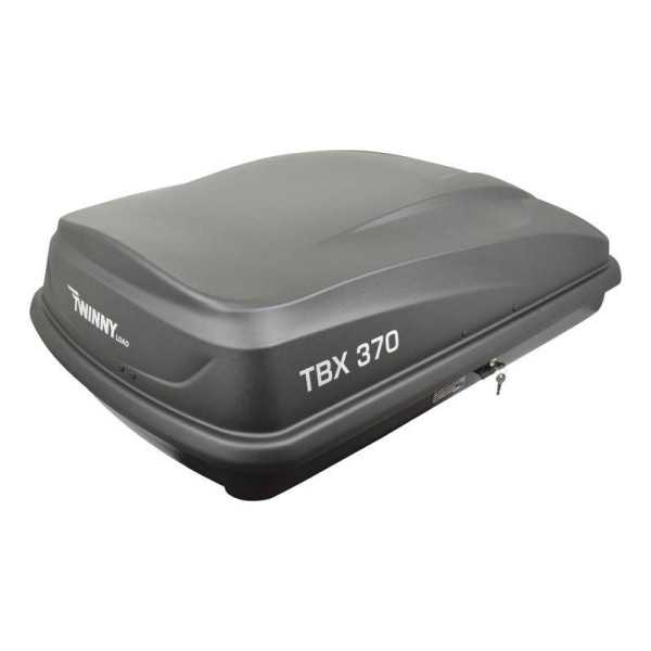 Coffre de toit Twinny Load TBX 370 Litres Anthracite Mat 138x78x36c...