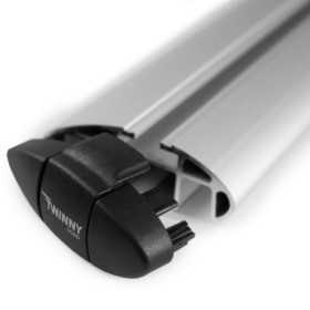 Capuchon d'extrémité de barre de toit Twinny Load d'Aluminium F01  F02  gauche et droite  Nouveau modèle