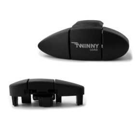 Capuchon d'extrémité de barre de toit Twinny Load d'Aluminium F01 F...