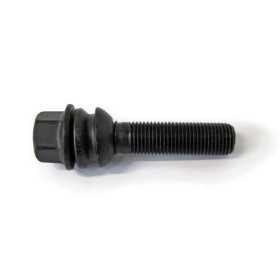 HR Boulon de roue conique avec bague mobile R14 M14x1.50  Longueur 55mm  Noir