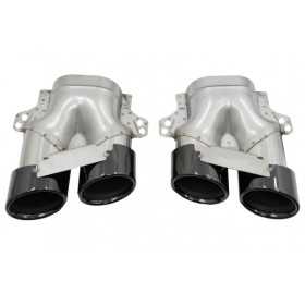 Diffuseur pour Mercedes CLS C257 18+ CLS53 Look Échappement Tips Ni...