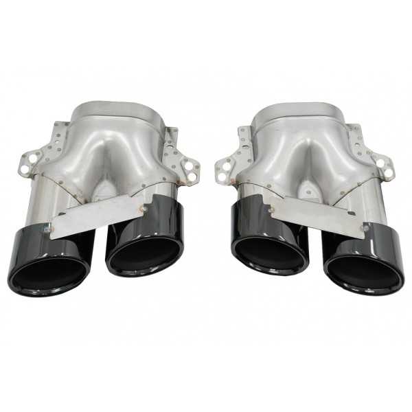 Diffuseur pour Mercedes CLS C257 18+ CLS53 Look Échappement Tips Ni...
