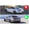 Diffuseur pour Mercedes CLS C257 18+ CLS53 Look Échappement Tips Ni...