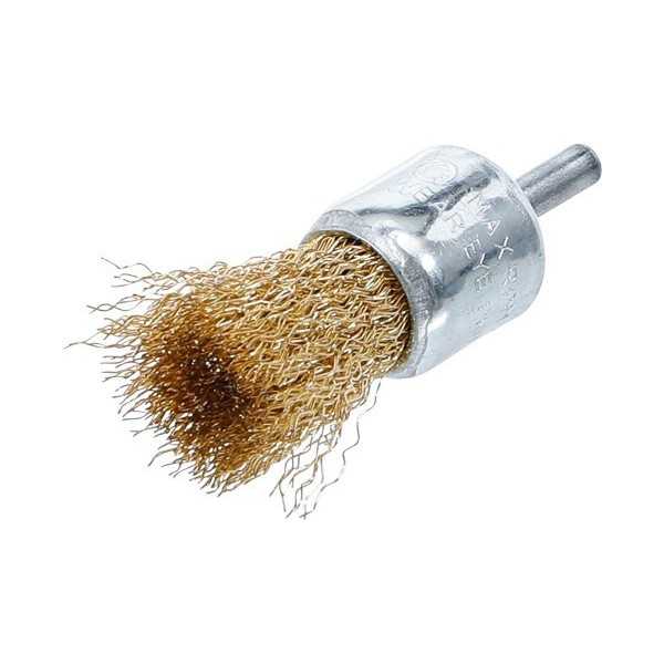 Brosse en fil dâ€™acier laitonnÃ©e Ã˜ 25 mm