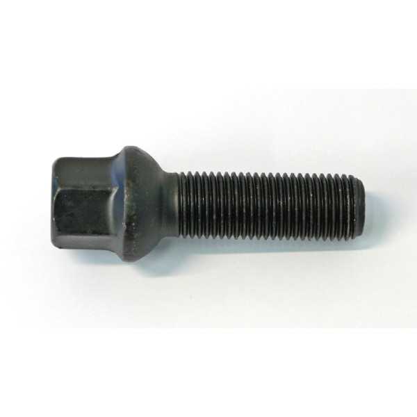 HR Boulon de roue convexe R13 M14x1.50  Longueur 45mm  Noir par exemple pour Audi S5