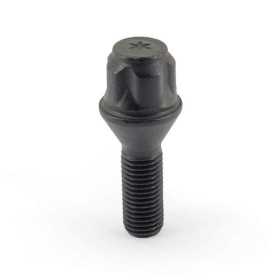 HR Jeu de blocages de roues M12x1.50x30mm conique Noir 4 boulons de...