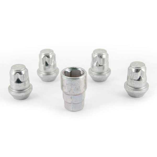 HR Jeu de blocages de roues M14x1.50 conique  4 écrous de blocage avec adaptateur