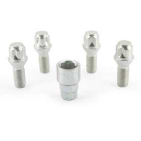 HR Jeu de blocages de roues M14x1.50x26mm conique  4 boulons de carrosserie avec adaptateur