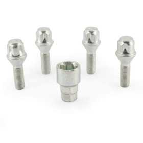 HR Jeu de blocages de roues M12x1.50x30mm conique  4 boulons de carrosserie avec adaptateur