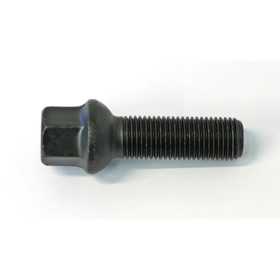 HR Boulon de roue convexe R13 M14x1.50  Longueur 40mm  Noir par exemple adapté pour VAG