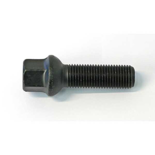 HR Boulon de roue convexe R13 M14x1.50  Longueur 40mm  Noir par exemple adapté pour VAG