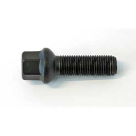 HR Boulon de roue bombé R14 M14x1.50  Longueur 28mm  Noir