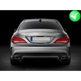 Diffuseur d'air de pare-chocs arriÃ¨re sur mesure pour Mercedes W117 CLA 2013-2018 Facelift CLA45 Look Carbone