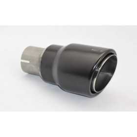 Embout déchappement Ulter Sport  DualWall Rond Ø90mm RS  Longueur 170mm  Fixation 55mm  Inox Noir