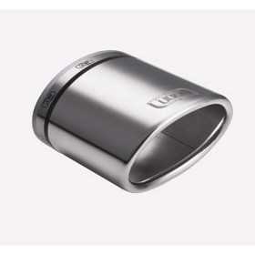 Embout déchappement Ulter Sport  Ovale 95x65mm coudé  Longueur 120mm  Fixation 4055mm  Inox