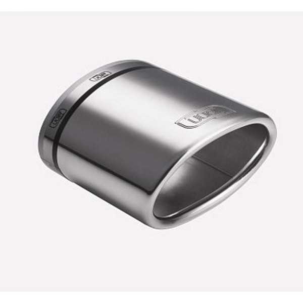 Embout déchappement Ulter Sport  Ovale 95x65mm coudé  Longueur 120mm  Fixation 4055mm  Inox