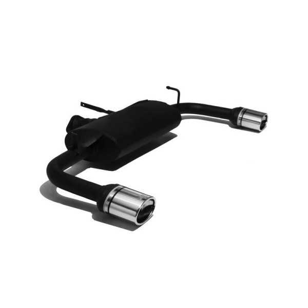 Double échappement sport pour Mitsubishi Lancer VIII HBSedan 1.5i 80kW1.8i 105kW 20072012 120x80mm