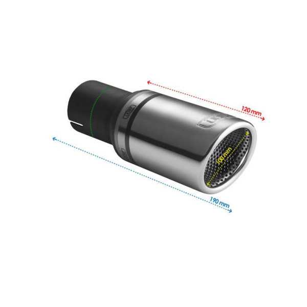 Embout déchappement Ulter Sport Rond Ø100mm RS Longueur 120mm Fixat...