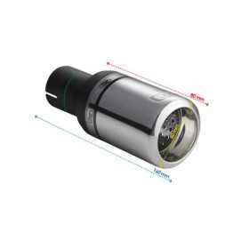 Embout déchappement Ulter Sport Rond Ø80mm Big Jante Longueur 80mm ...