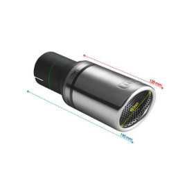 Embout déchappement Ulter Sport Rond Ø90mm Coudé RS Longueur 120mm ...