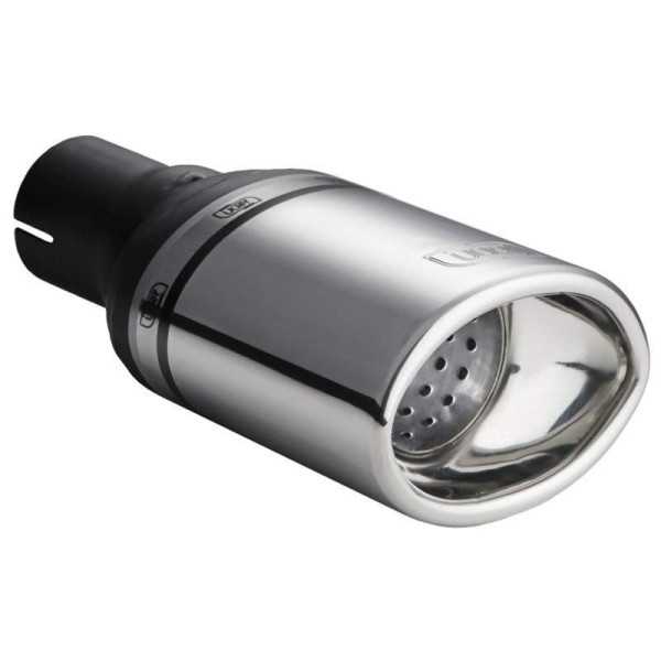 Embout déchappement Ulter Sport  Ovale 120x80mm  Longueur 120mm  Fixation 50mm  Inox