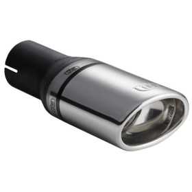 Embout déchappement Ulter Sport  Ovale 95x65mm coudé  Longueur 200mm  Fixation 50mm  Inox