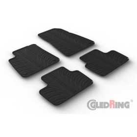 Set tapis de caoutchouc sur mesure pour Polestar 2 2019 T profil 4pièces + clips de montage