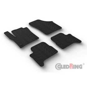 Tapis en caoutchouc adaptés pour Volkswagen eUp  Skoda eCitigo  Seat eMii 2019 profil en T 4 pièces  clips de fixation